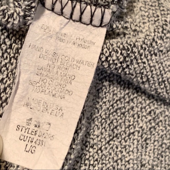 Mon Ami Dark Charcoal Gray Cowl Neck Knit Top - Picture 8 of 8